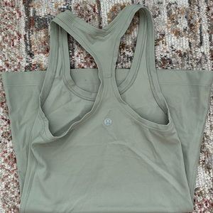 Sage Green lululemon racerback tank size 2 NWOT